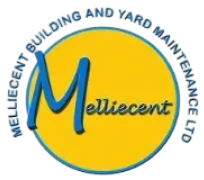 Blue and yellow Mellicent company emblem